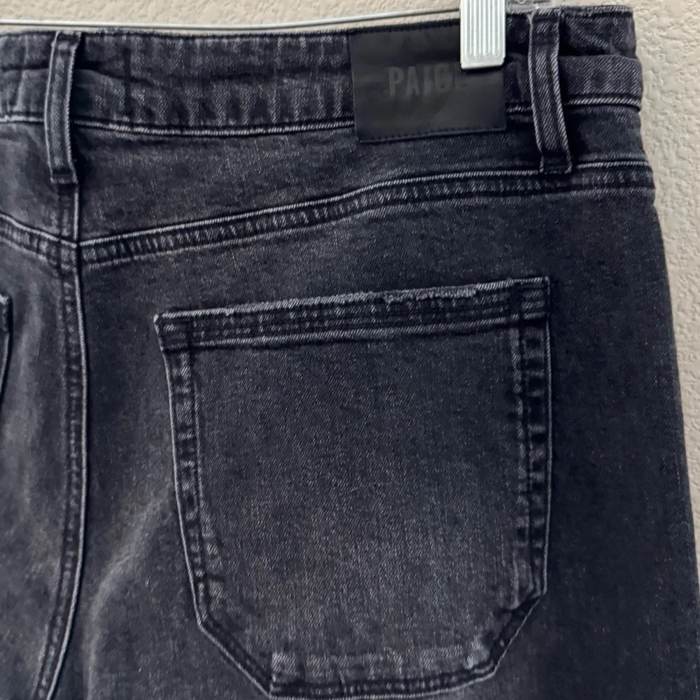 Paige Alexis Barrel Jeans 31 Viper Black Denim Minimalist Chic Classic Designer